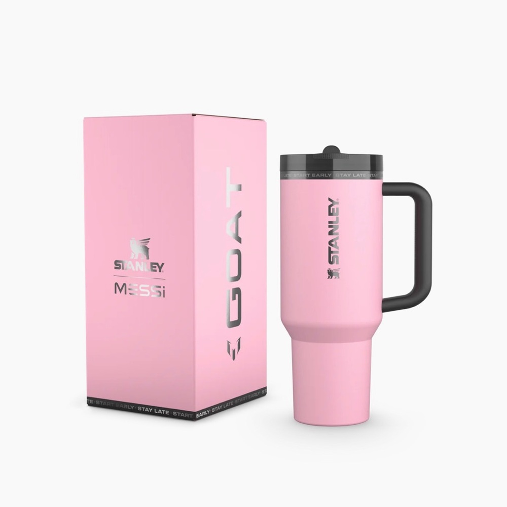 THE MESSI GOAT X STANLEY QUENCHER TUMBLER 40 OZ